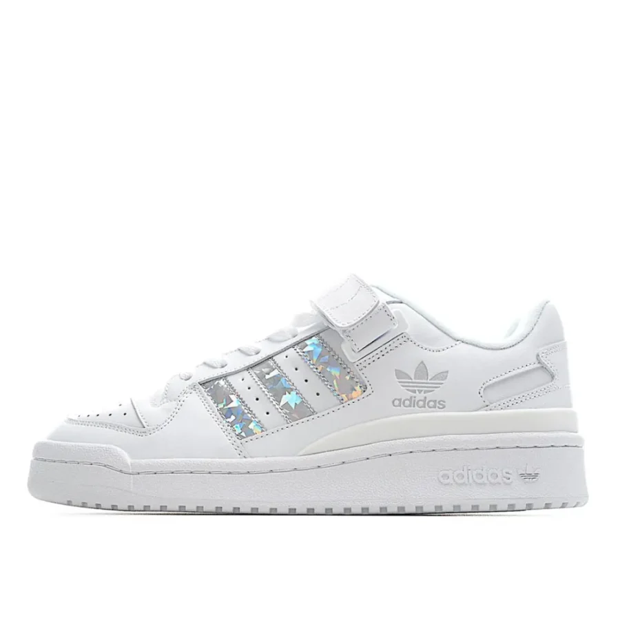 Adidas Originals Forum Low Sneakers White Bright Silver