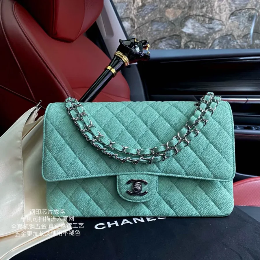 Leather Ball Pattern Mint Green Model: -A01112 Size: -25.5*15.5*6.5