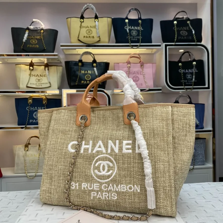 Chanel Shoulder Bag Size: 38*20*30cm Style: 8818 Apricot