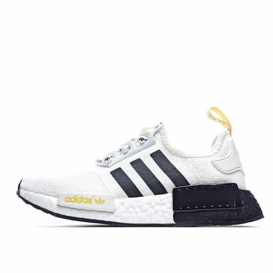 Adidas NMD_R1 STLT Primeknit 'White Black Bright Yellow'