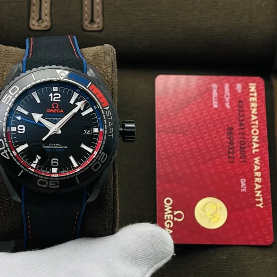 Omega all black ceramic ocean universe watch