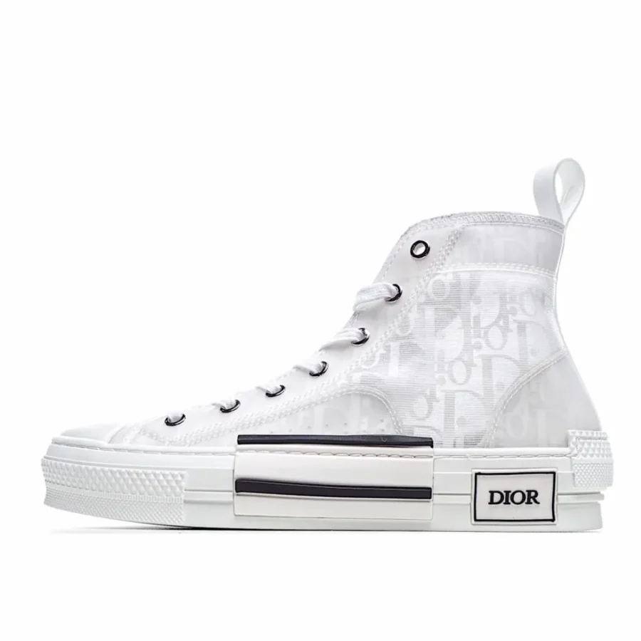 Dior B23 Oblique Slip-on Low Top Sneakers Sheer Print Sneakers