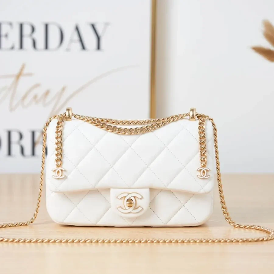 Chanel One Shoulder Crossbody Model Number: AS3114 Size: 16-22-7cm