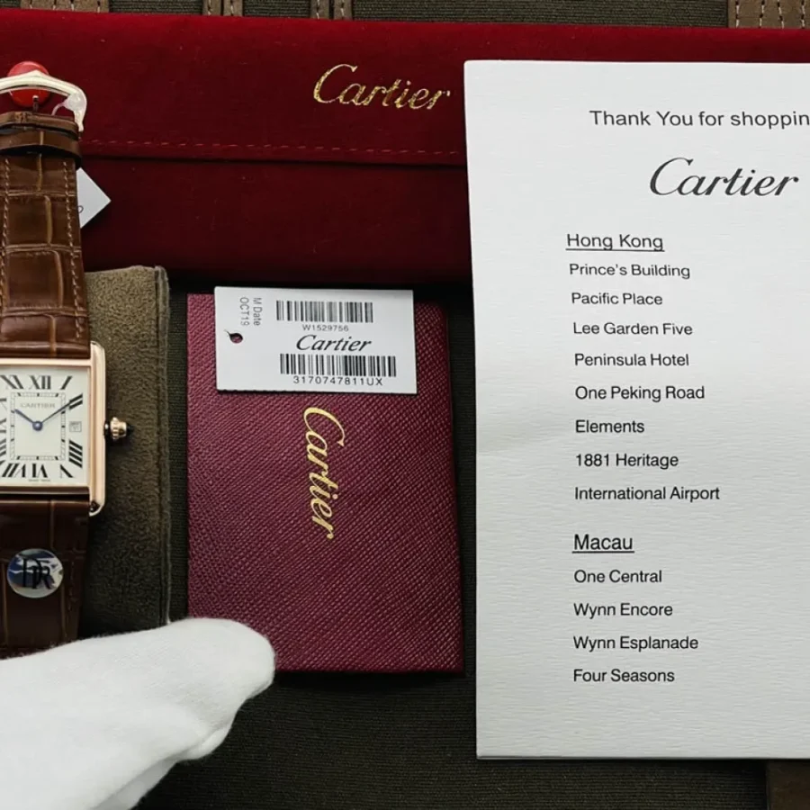 Cartier Tank Series Couple Series Diameter: 24MMX31MM 27MMX34MM