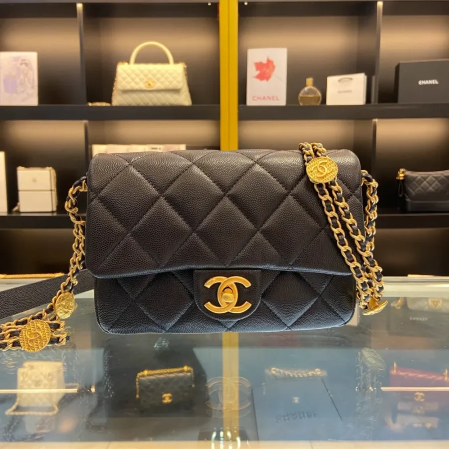 Chanel size: 21x14x6.5cm