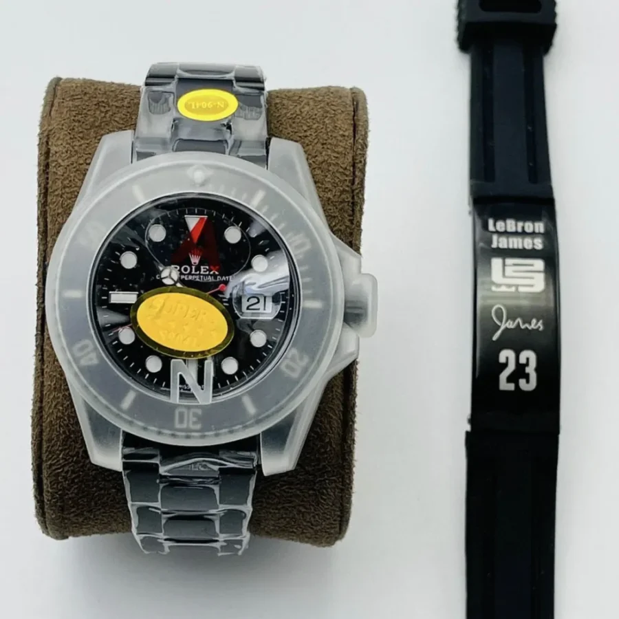 Rolex red and black series watch size: 40 mm