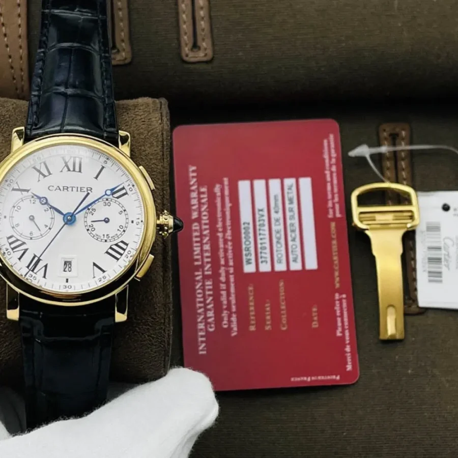 Cartier Chronograph Ref: WSRO0002 Black Brown