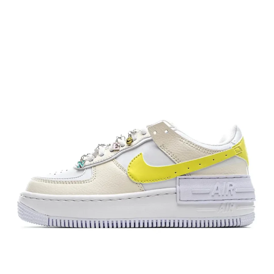 Nike Air Force 1 Shadow Have A Nike Day 米 白 黄