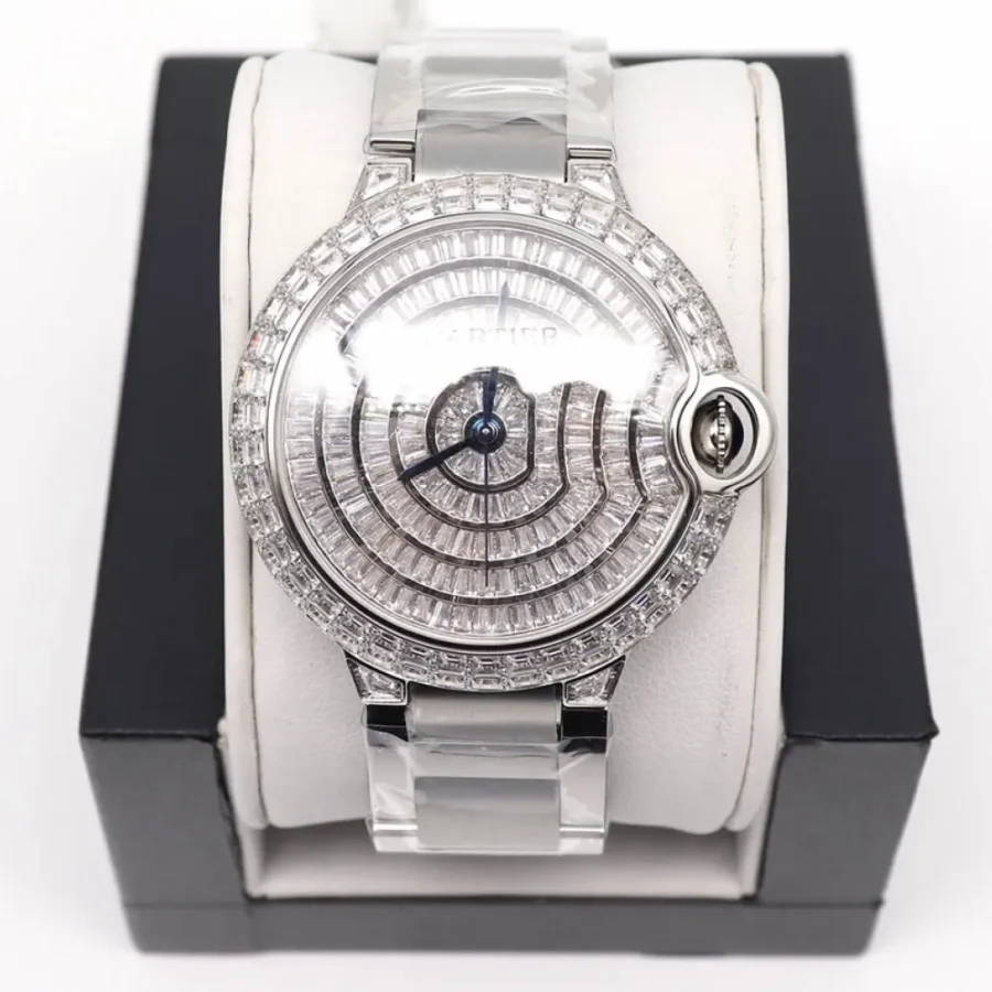 Cartier Blue Balloon Square Diamond Gypsophila Watch Diameter: 42mm