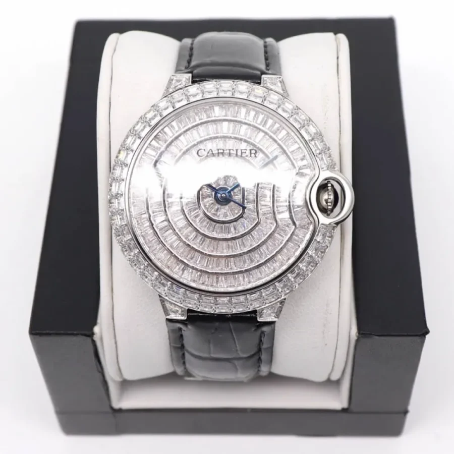 Cartier Blue Balloon Square Diamond Gypsophila Watch Diameter: 42mm