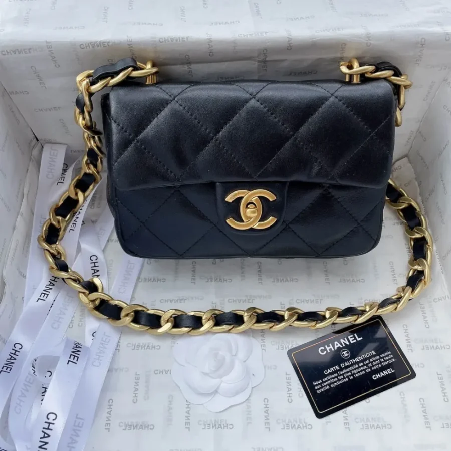 Chanel lambskin Size: 21x12cm