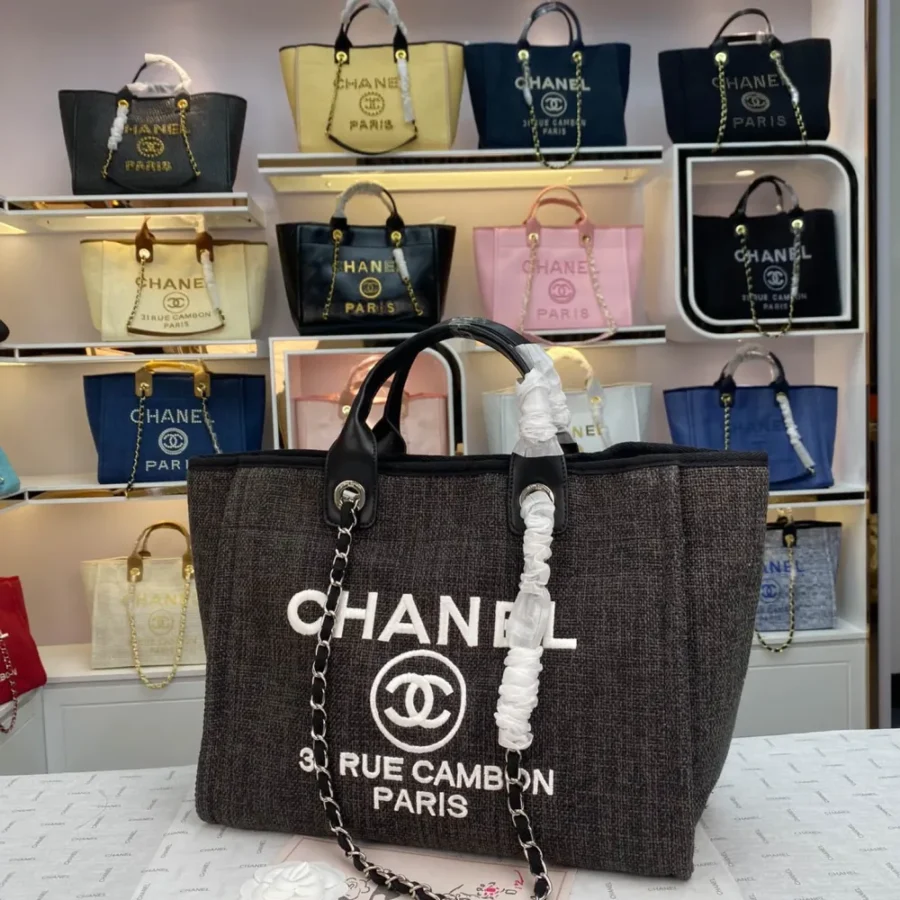 Chanel Shoulder Bag Size: 38*20*30cm Style: 8818 Dark Grey