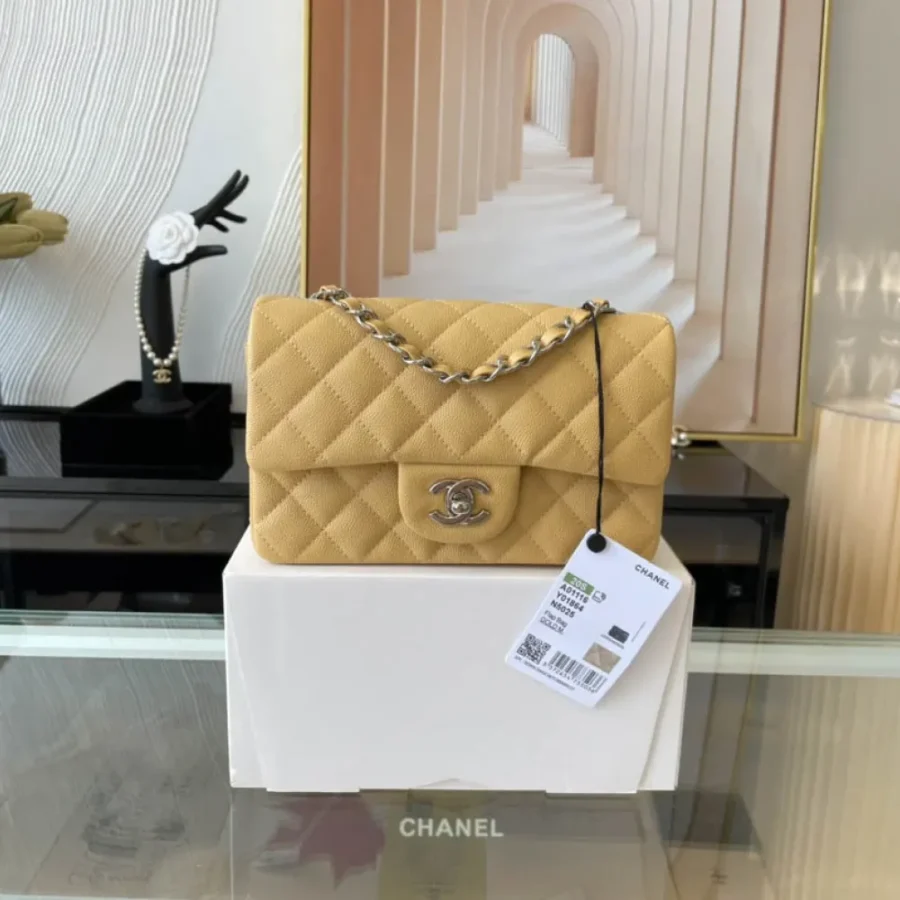 Light Silver Metal Bag Size: 20cm Ident No.: 01116