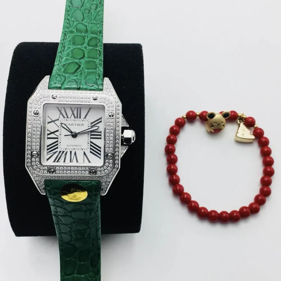 Cartier Santos Couple Watch Diameter: 51MM