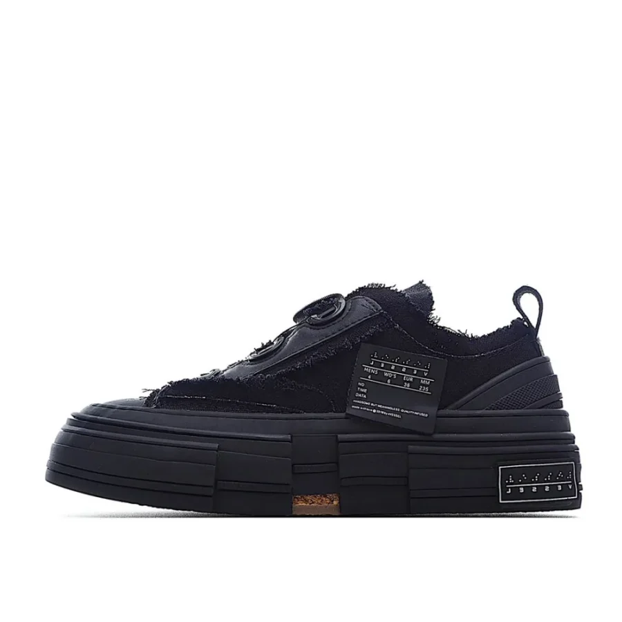 x VESSEL GOP Low canvas vulcanized sneakers