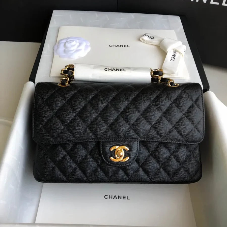 Size: 25cm black gold buckle
