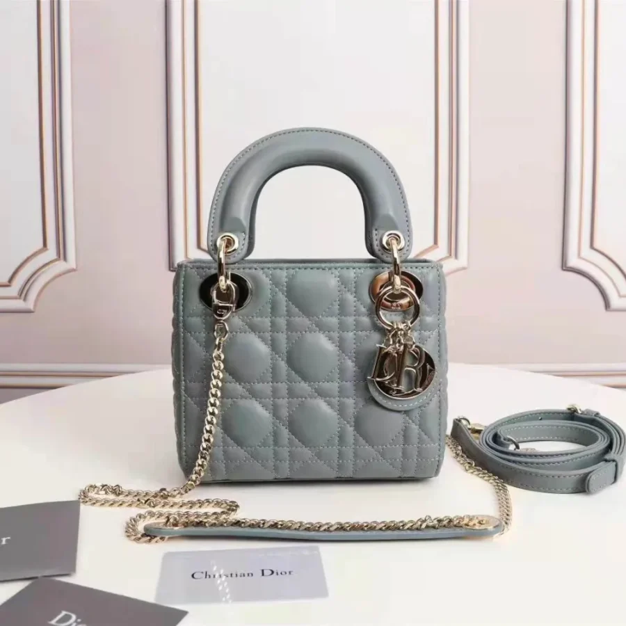 Three compartment bag in rock grey size: 6633 17x15xCM