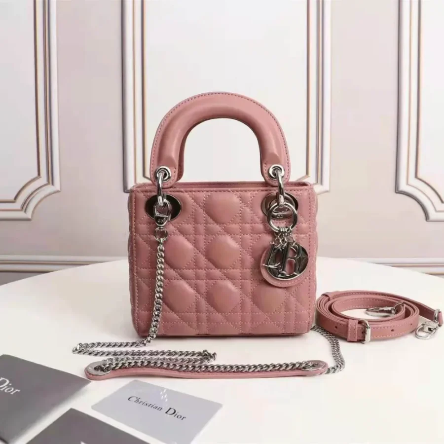 Three Compartments Nude Pink Handbag Ref: 6633 Size: 17x15xCM
