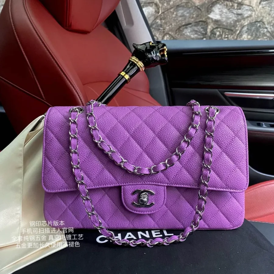 Cowhide Ball Pattern Purple Model: -A01112 Size: -25.5*15.5*6.5