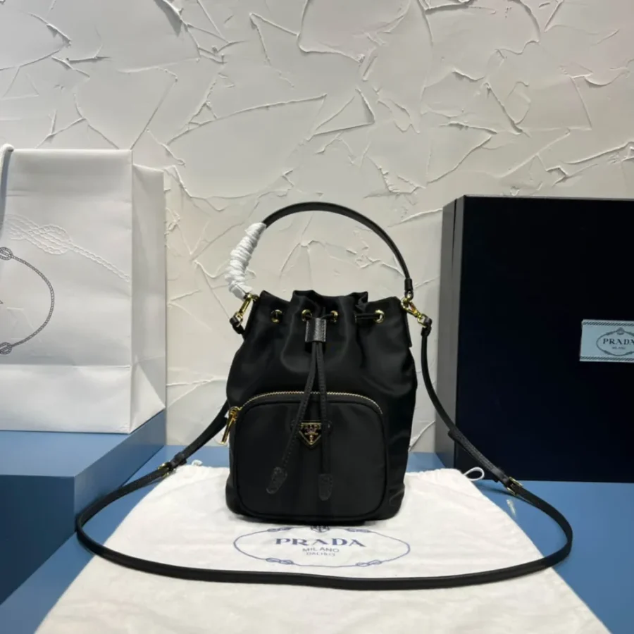 Prada Handbag Size: 16x21cm 1BH1864 Black