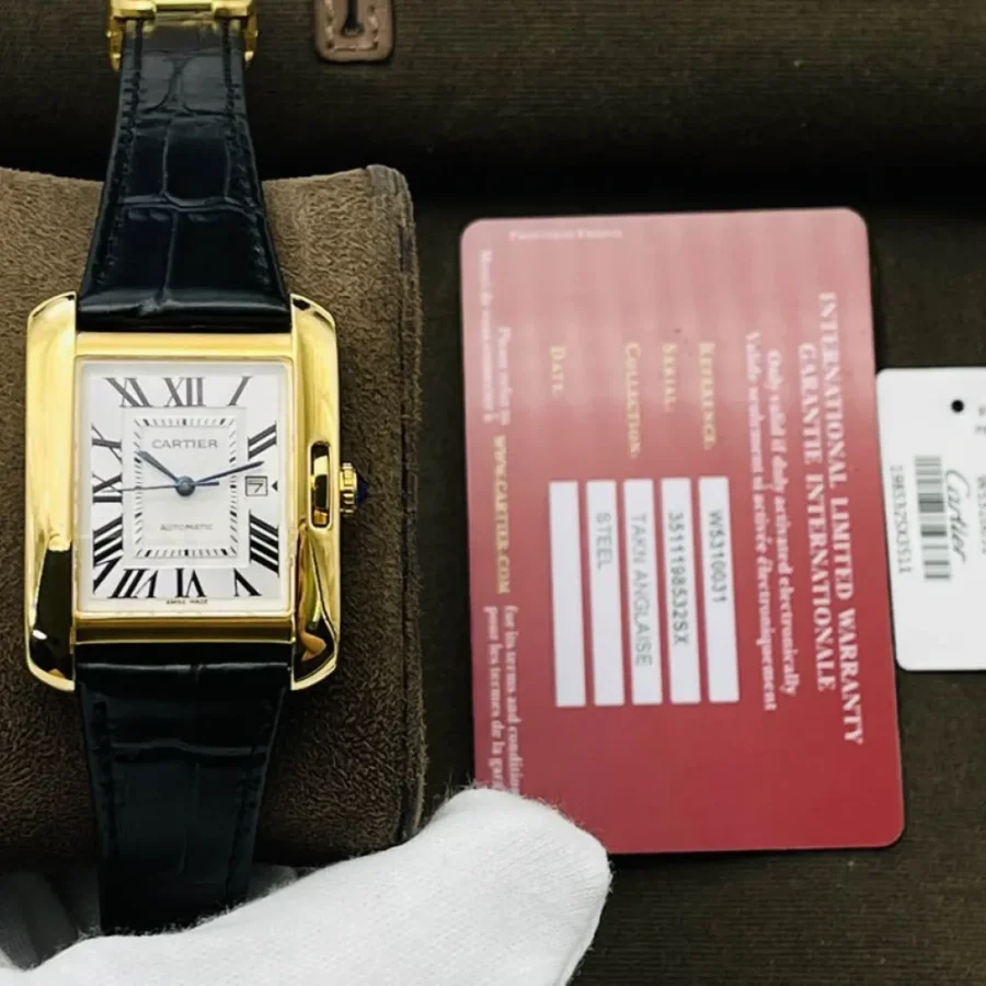 Cartier Tank Watch Size: 30MMX39MMX11MM