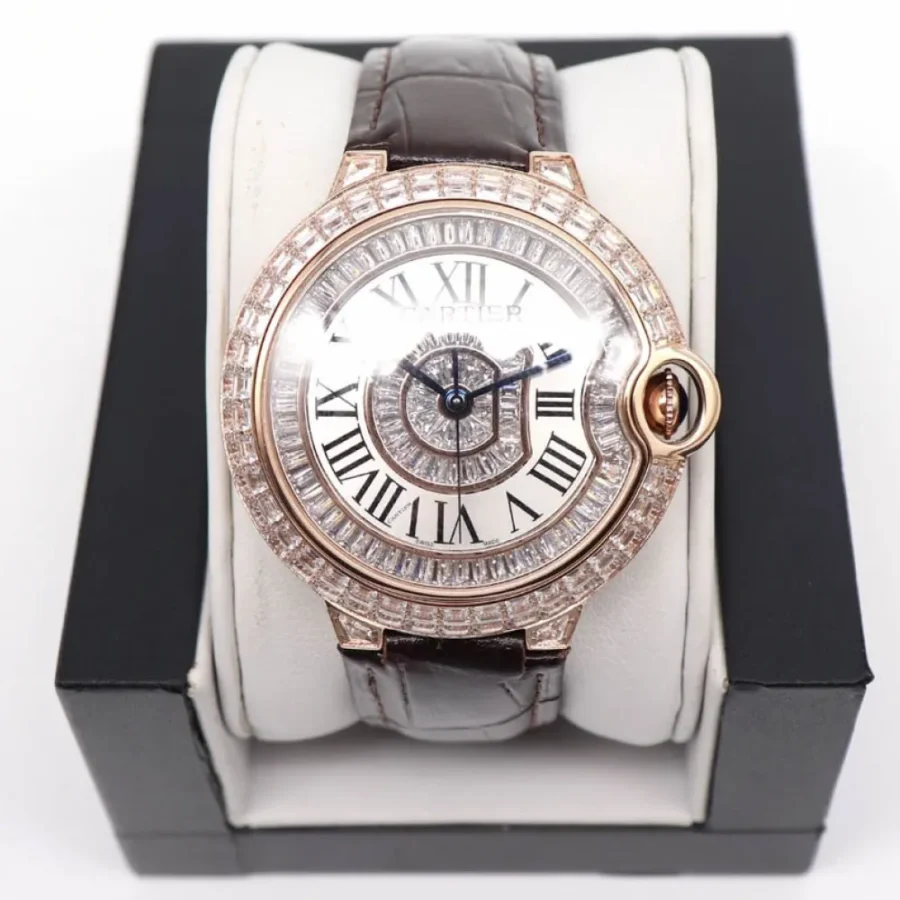 Cartier Blue Balloon Square Diamond Gypsophila Watch Diameter: 42mm
