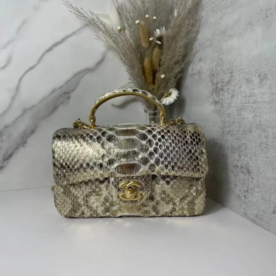 Cover Bag Handle Full Copper Vintage Gold Size: X6X13cm Ident No.: 2431